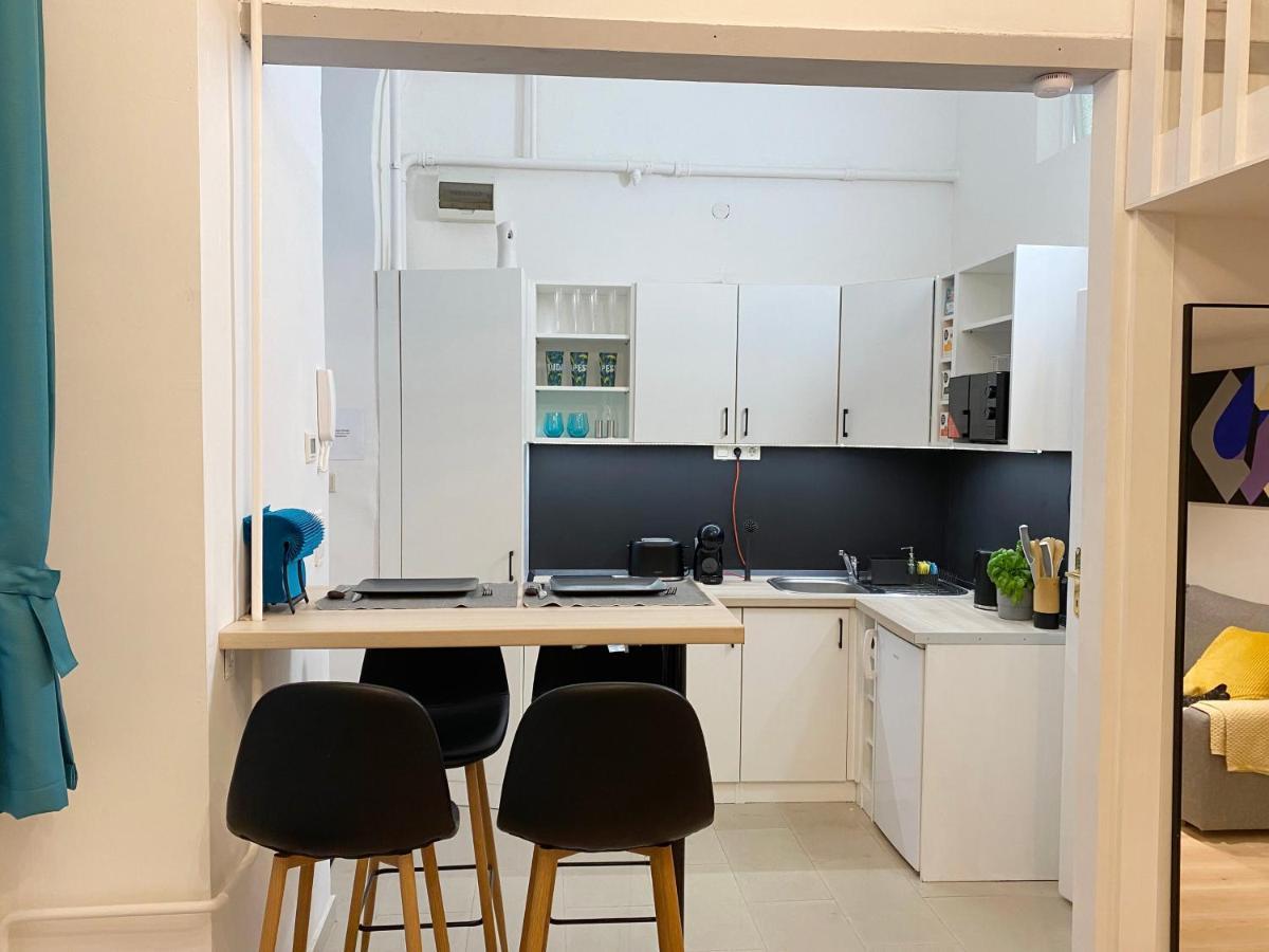 Szuper kis designlakás Budapest szívében Esterno foto
